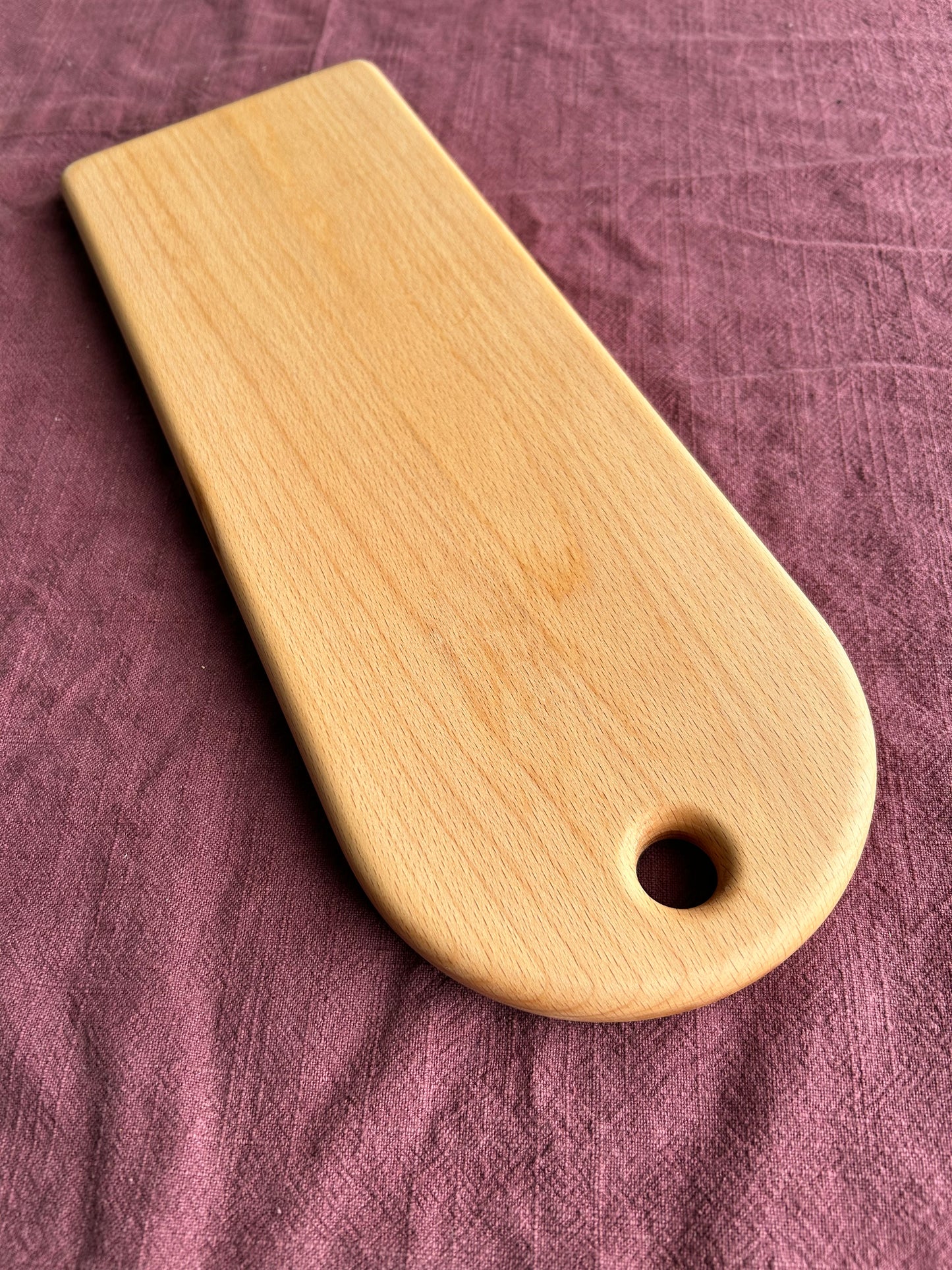 Handmade Beech Food Serving Board - 40cm x 14.5cm