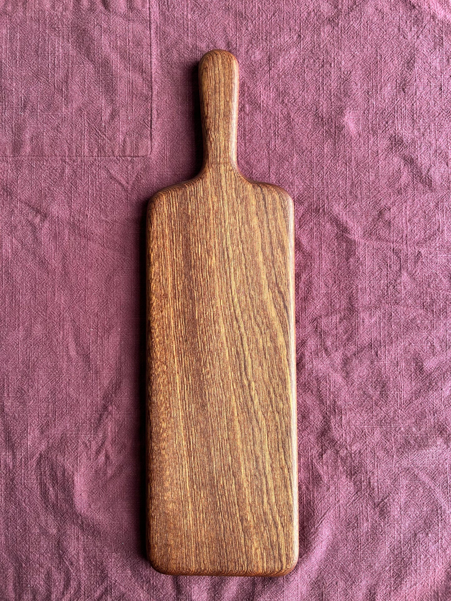 Handmade Sapele Food Serving Board - 50cm x 14.5cm