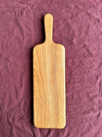 Handmade Ash Food Serving Board - 50cm x 14.5cm