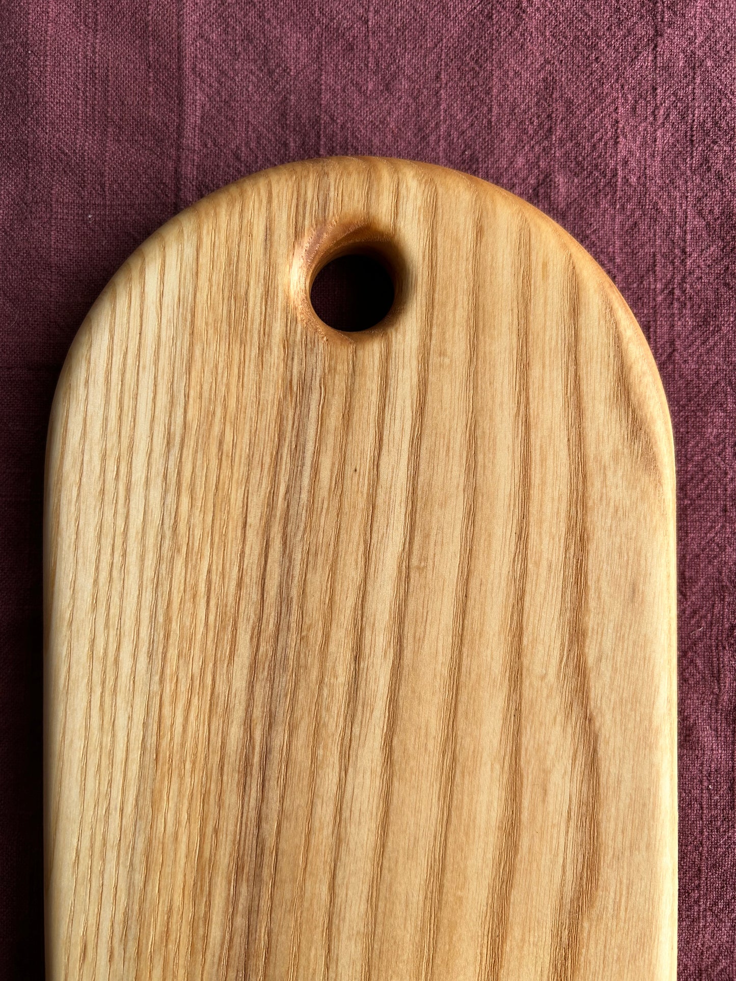 Handmade Ash Food Serving Board - 40cm x 14.5cm