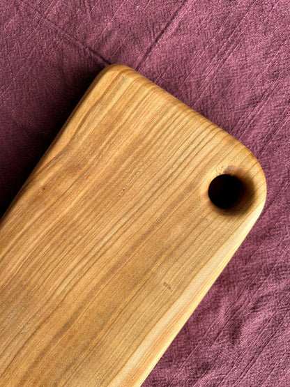 Cherry Handmade Cutting Board - 28cm x 12.5cm x 2cm