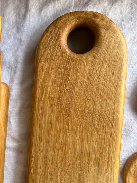 Oak Serving Paddle with Finger Hole