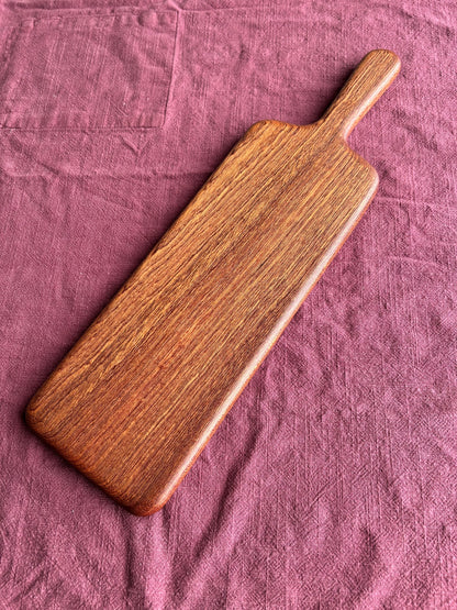 Handmade Sapele Food Serving Board - 50cm x 14.5cm