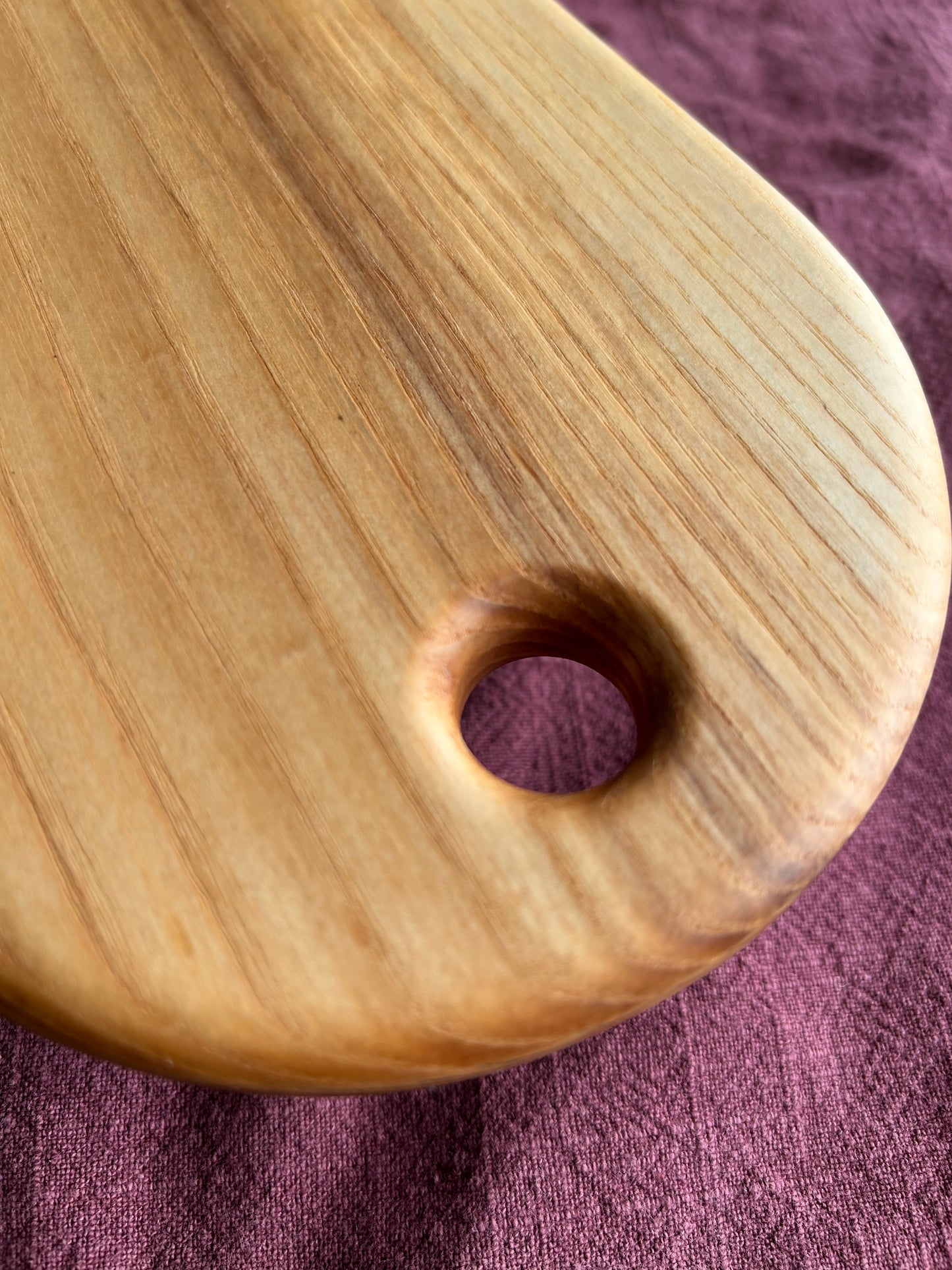 Handmade Ash Food Serving Board - 40cm x 14.5cm