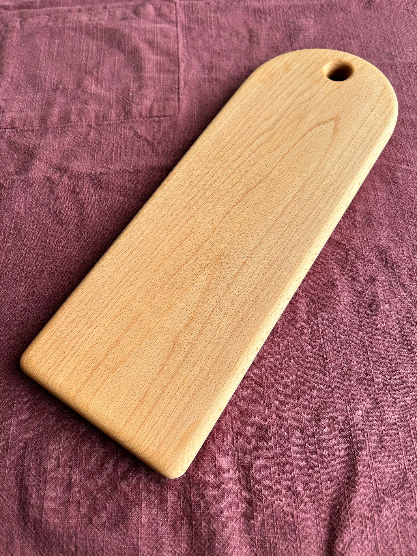 Handmade Beech Food Serving Board - 40cm x 14.5cm