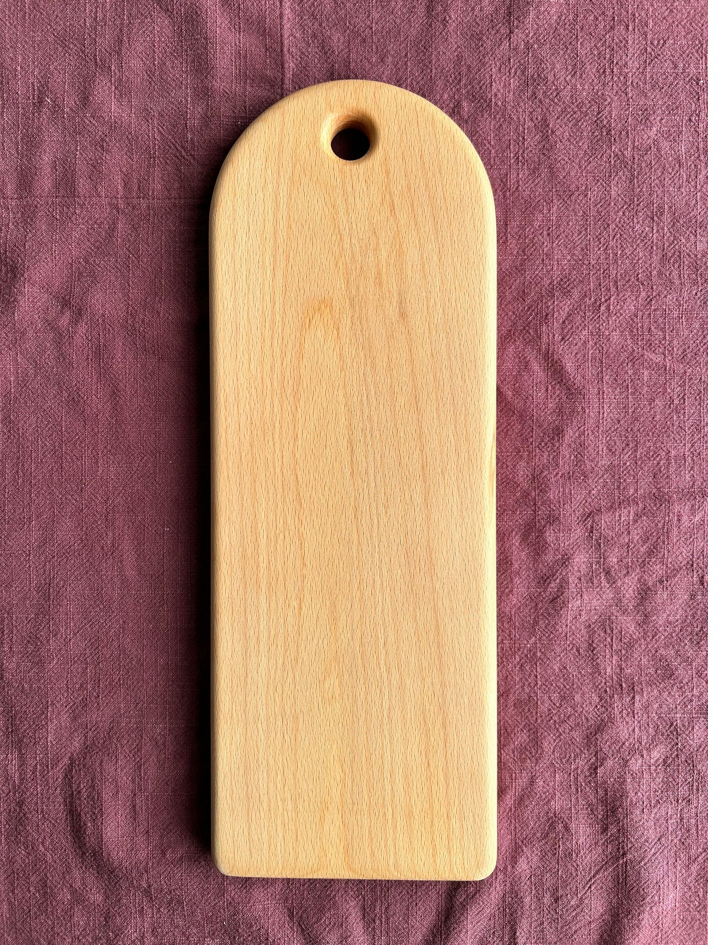 Handmade Beech Food Serving Board - 40cm x 14.5cm