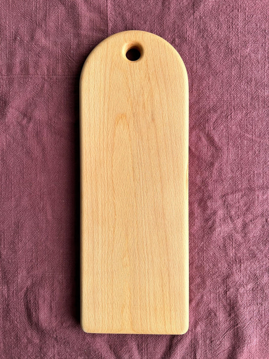 Handmade Beech Food Serving Board - 40cm x 14.5cm