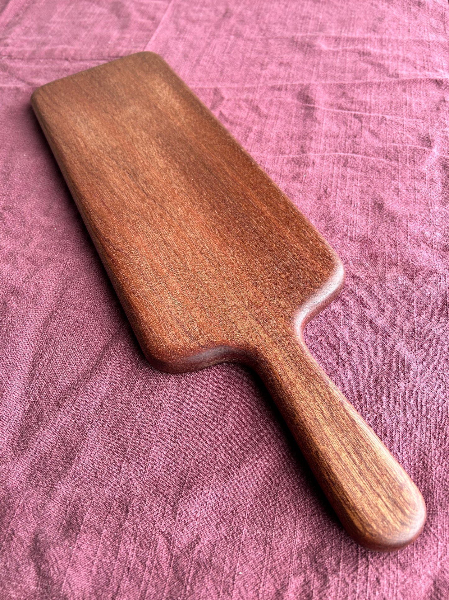 Handmade Sapele Food Serving Board - 50cm x 14.5cm