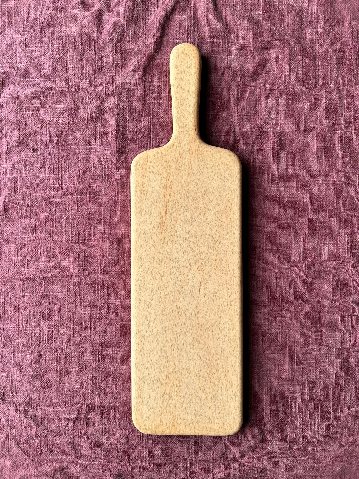 Handmade Beech Food Serving Board - 50cm x 14.5cm