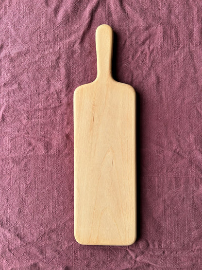Handmade Beech Food Serving Board - 50cm x 14.5cm