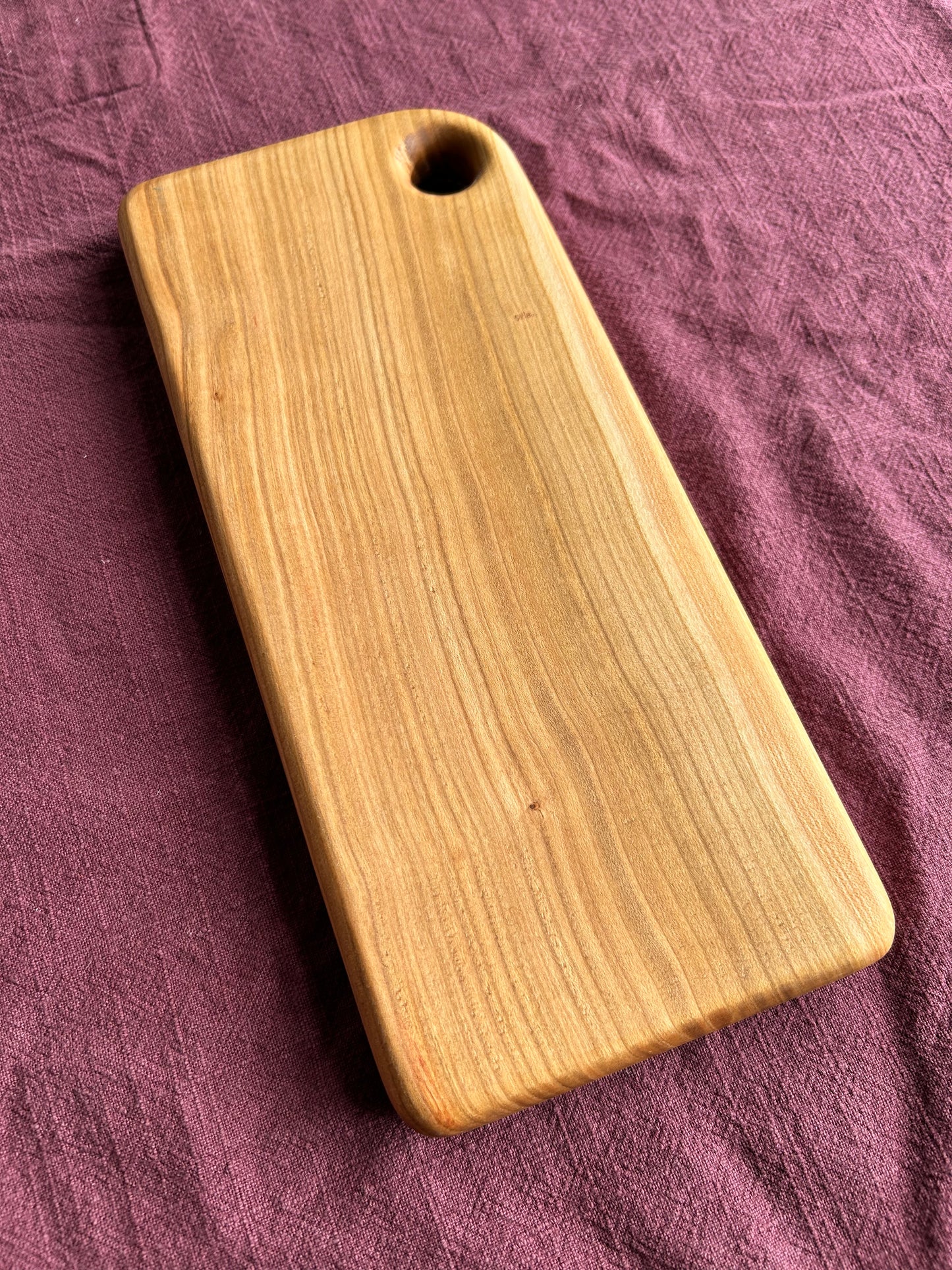 Cherry Handmade Cutting Board - 28cm x 12.5cm x 2cm