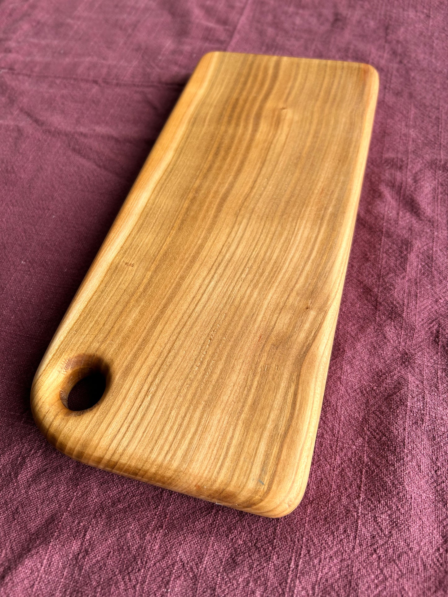 Cherry Handmade Cutting Board - 28cm x 12.5cm x 2cm