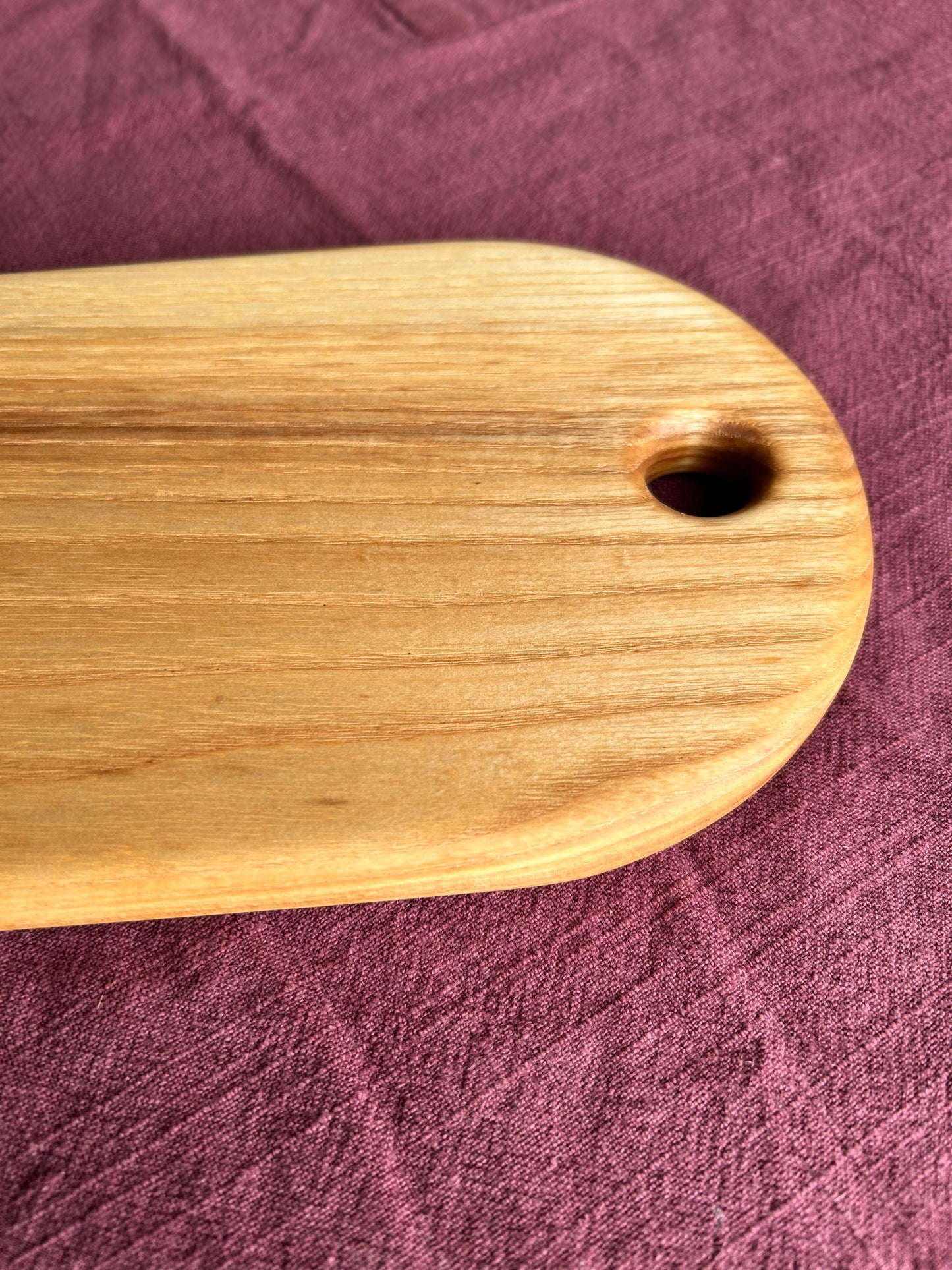 Handmade Ash Food Serving Board - 40cm x 14.5cm