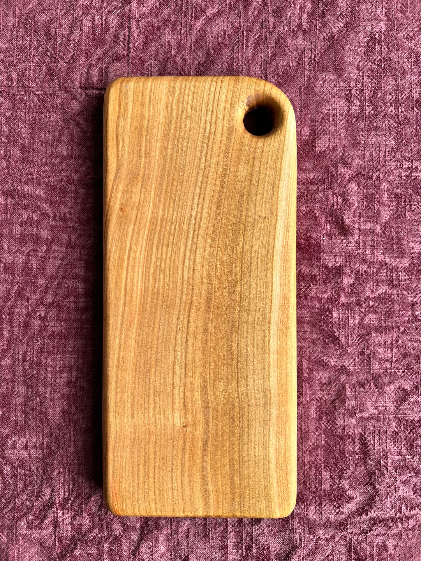 Cherry Handmade Cutting Board - 28cm x 12.5cm x 2cm