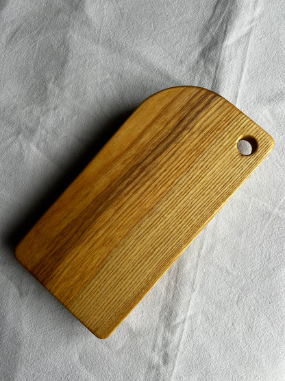 Handmade Ash Cutting Board with Finger Hole - 29cm x 14.5cm x 2cm