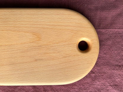 Handmade Beech Food Serving Board - 40cm x 14.5cm