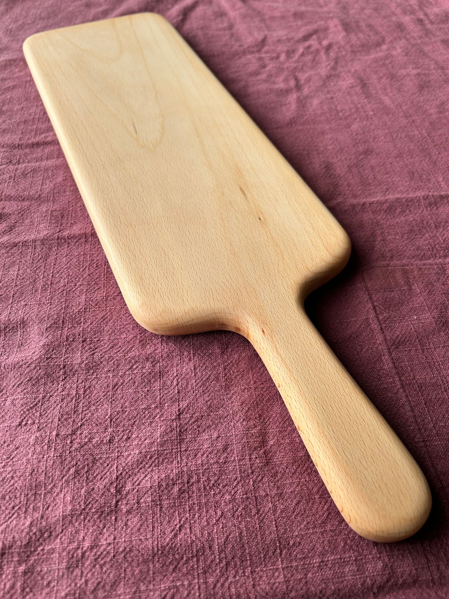 Handmade Beech Food Serving Board - 50cm x 14.5cm