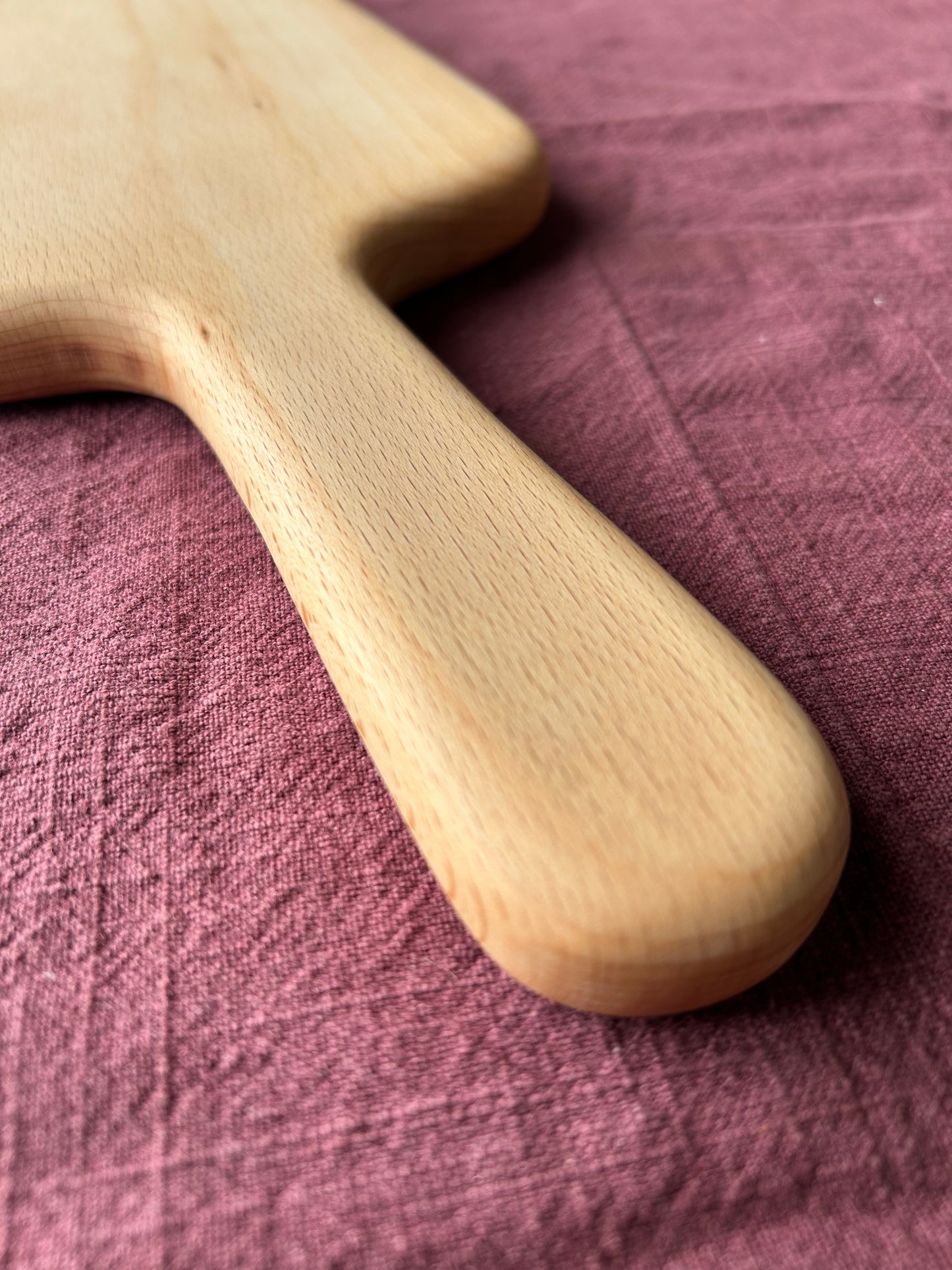 Handmade Beech Food Serving Board - 50cm x 14.5cm