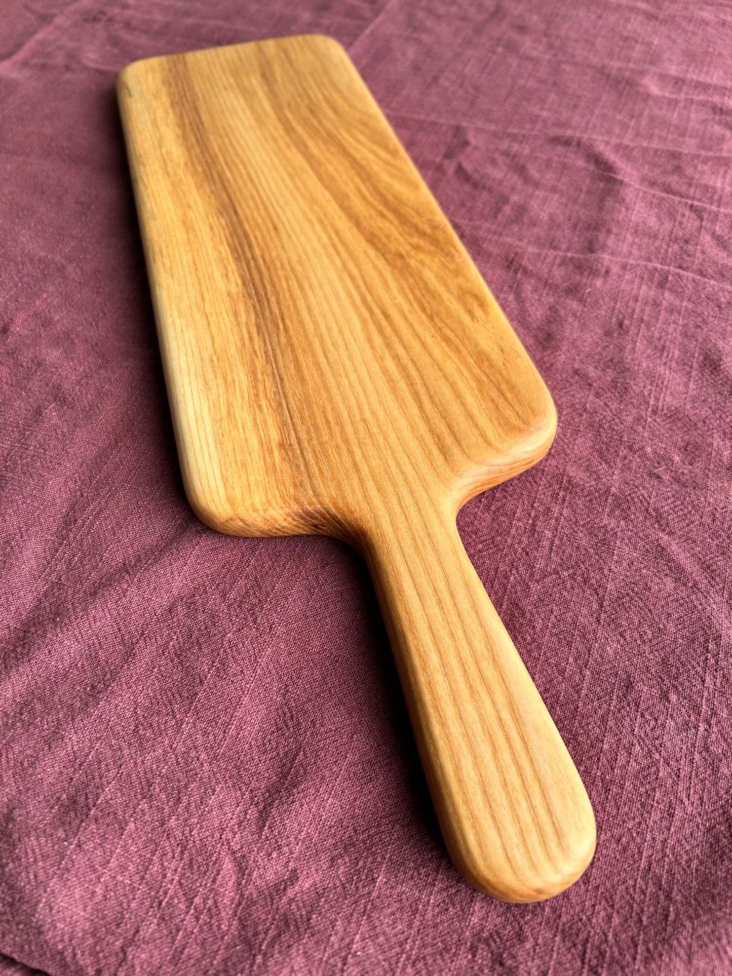Handmade Ash Food Serving Board - 50cm x 14.5cm