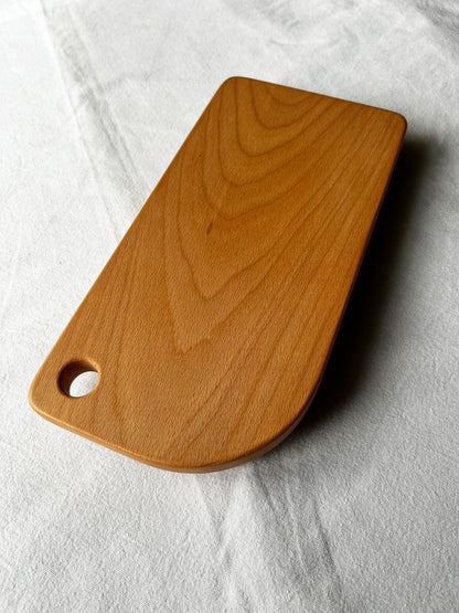 Handmade Beech Cutting Board with Finger Hole - 29cm x 14.5cm x 2cm