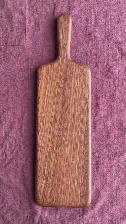 Handmade Sapele Food Serving Board - 50cm x 14.5cm