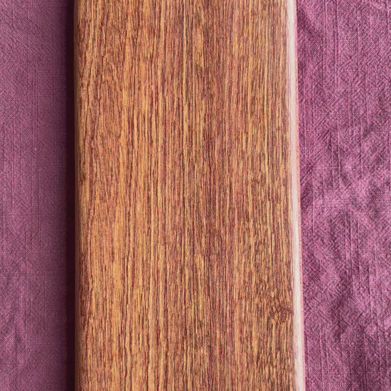 Video of a sapele food serving board