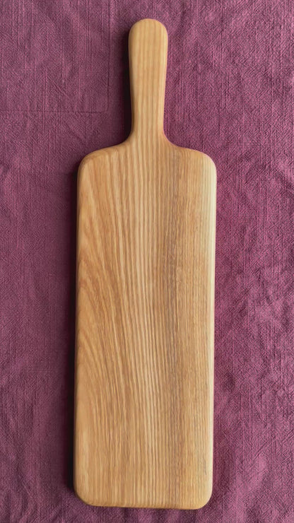 Handmade Ash Food Serving Board - 50cm x 14.5cm