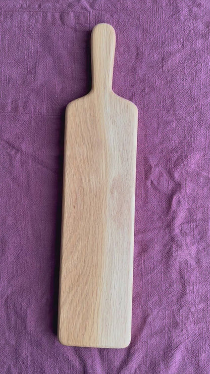 Oak Food Serving Board Paddle - 50 x11.5cm x 2cm