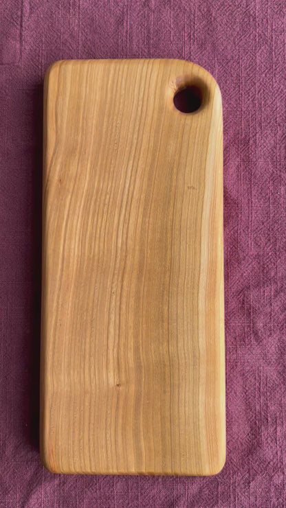 Cherry Handmade Cutting Board - 28cm x 12.5cm x 2cm